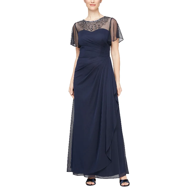 Women's Sweetheart-Neck DressesAlex Evenings 8132995 Long Formal A Line Dress