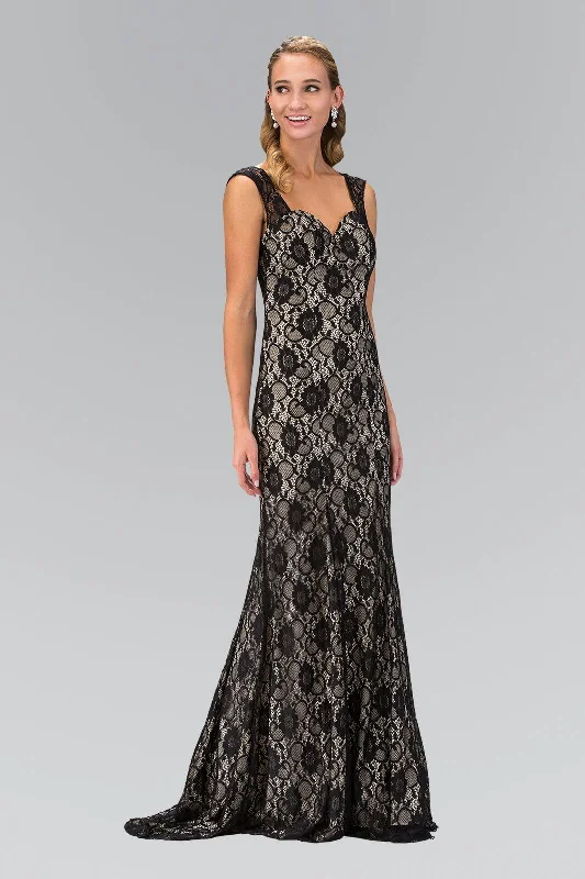 Women's Mandarin-Neck DressesGLS GL1396Y Black/Nude S Sale