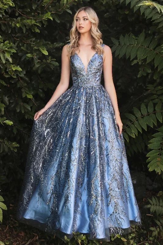 Women's Tiered DressesCinderella Divine J812 Smoky Blue 12 Sale