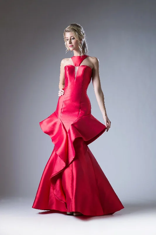 Women's Short-Sleeve DressesCinderella Divine 71428 Long Formal Prom Mermaid Dress