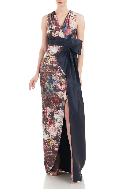 Women's Boat-Neck DressesKay Unger 5518139 Long Sleeveless Formal Dress