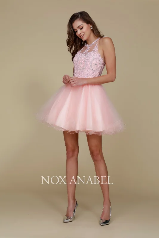 Women's Off-the-Shoulder DressesNox Anabel B652 Blush XS Sale