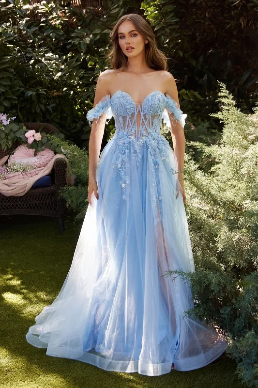 Women's Square-Neck DressesAndrea & Leo A1237 Long Formal Prom A Line Dress