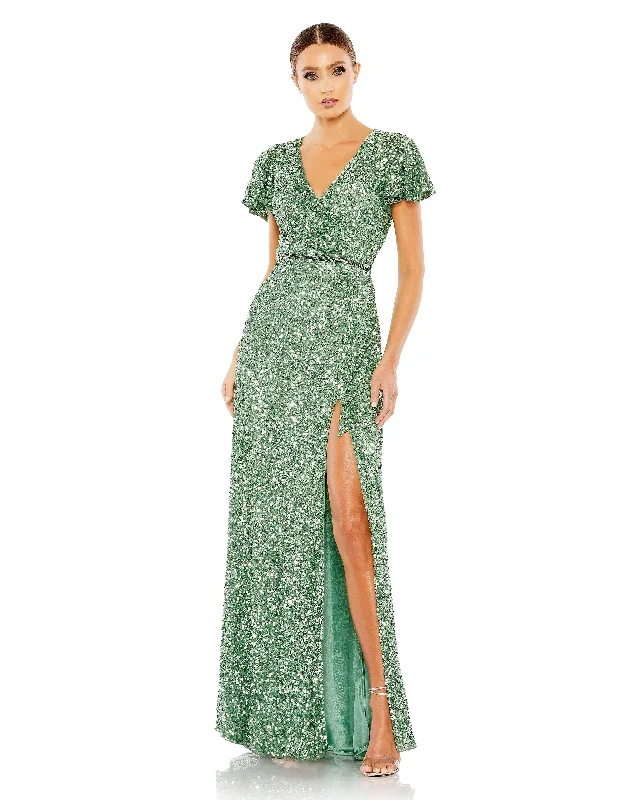 Women's Turtleneck DressesMac Duggal 5540 Long Formal Beaded Dress Sale