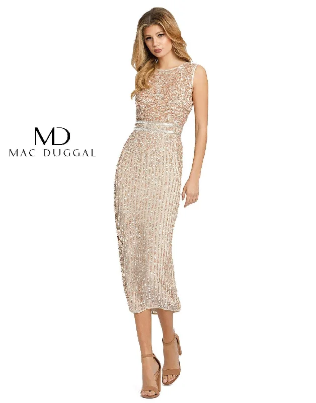 Women's Wide-Neck DressesMac Duggal A10509 Nude 4 Sale