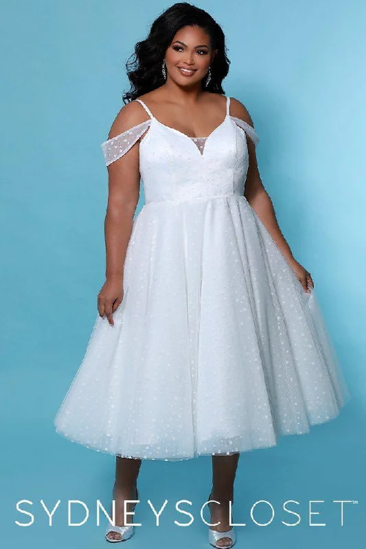 Women's Collarless DressesIvory 20 Sydneys Closet Off Shoulder Short Wedding Dress Sale Women's Collarless DressesIvory 20 Sydneys Closet Off Shoulder Short Wedding Dress Sale