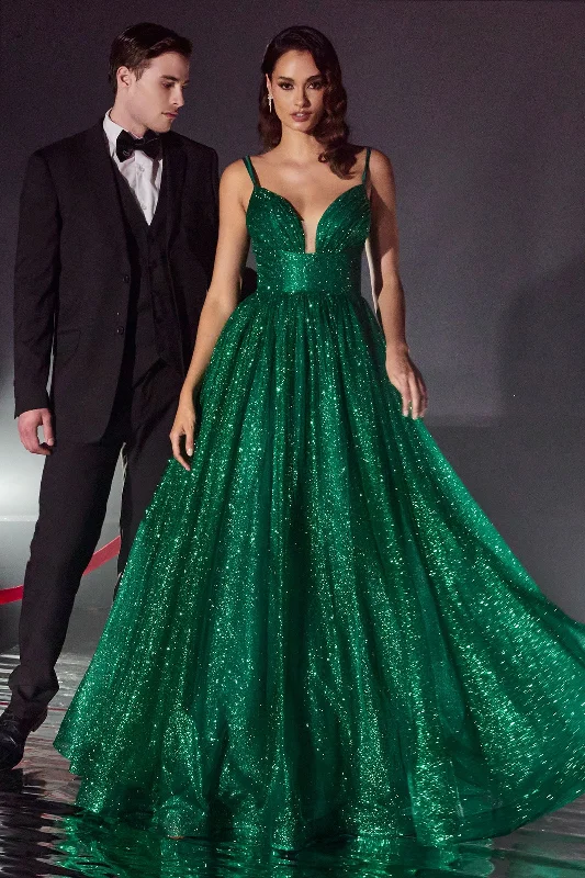 Women's Mandarin-Neck DressesCinderella Divine CD996 Emerald 8 Sale