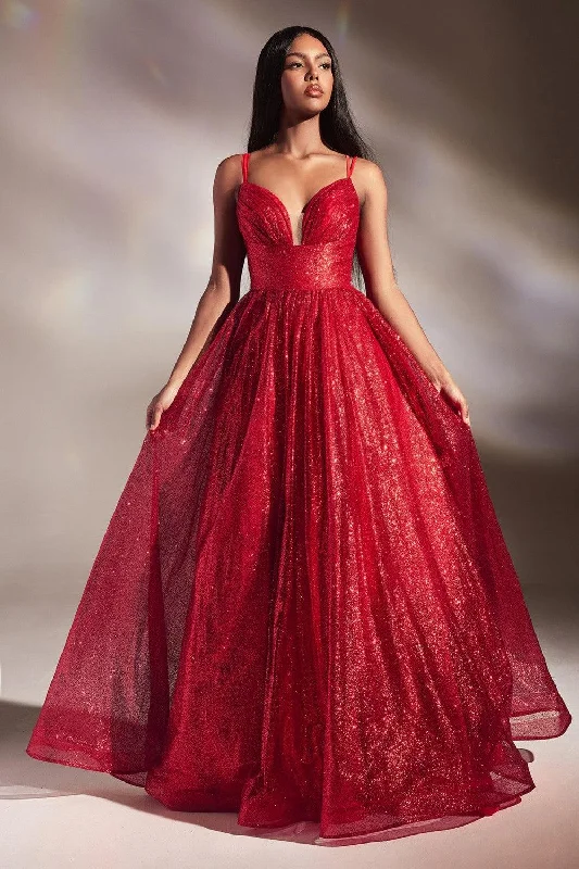 Women's Bell-Sleeve DressesCinderella Divine CD996 Red 10 Sale