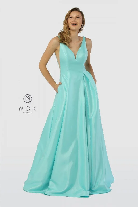 Women's Notched Collar DressesNox Anabel E156 Mint S Sale