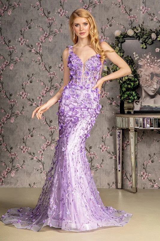 Women's Sweetheart Collar DressesGlitter Prom Mermaid Evening Long Dress