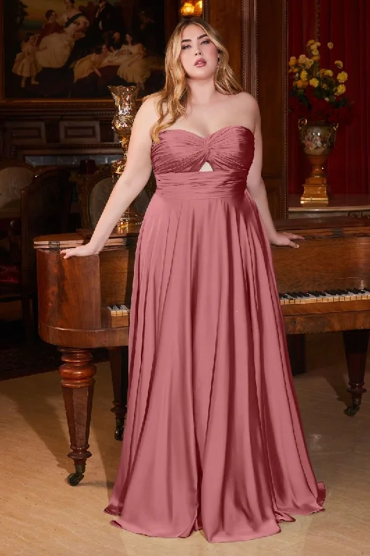 Women's Boat-Neck DressesCinderella Divine 7496C Mauve Rose 24 Sale