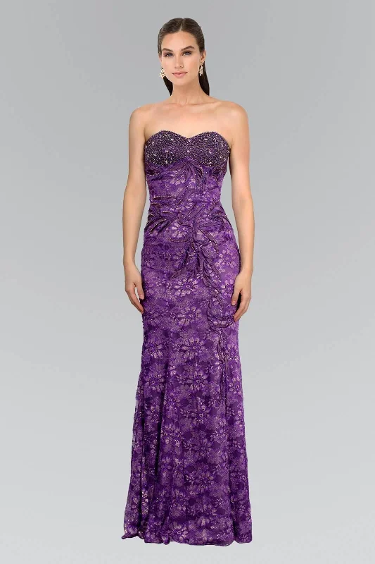 Women's Keyhole-Neck DressesProm Long Strapless Sweetheart Lace Formal Long Dress Sale