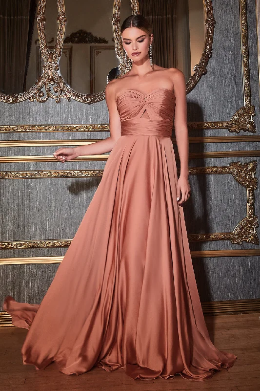 Women's Shirt Collar DressesCinderella Divine 7496 Rose Gold 8 Sale