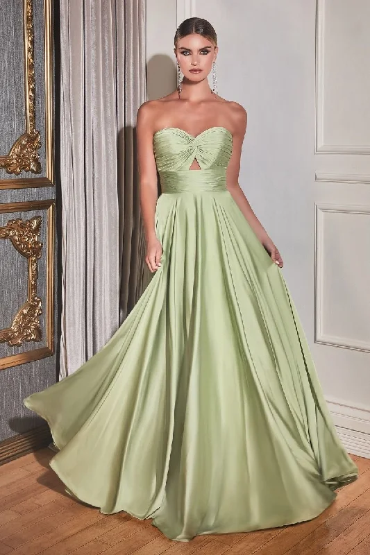 Women's V-Back DressesCinderella Divine 7496 Sage 10 Sale