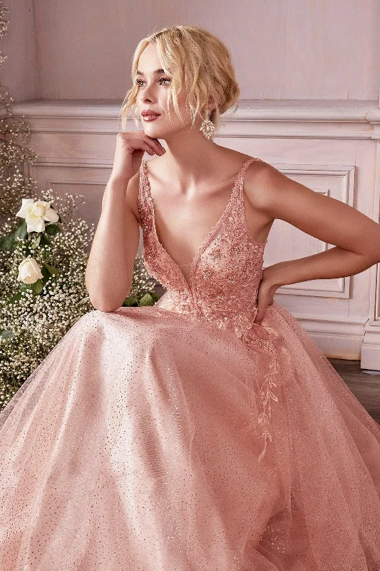 Women's Pleated DressesCinderella Divine CD0196 Blush M Sale
