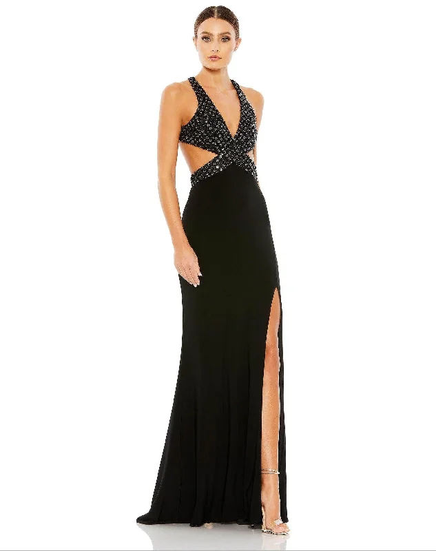 Women's U-Back DressesMac Duggal 68166 Black 4 Sale