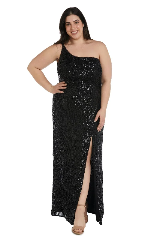 Women's Bodycon DressesNightway Long One Shoulder Plus Size Gown 22121W Sale