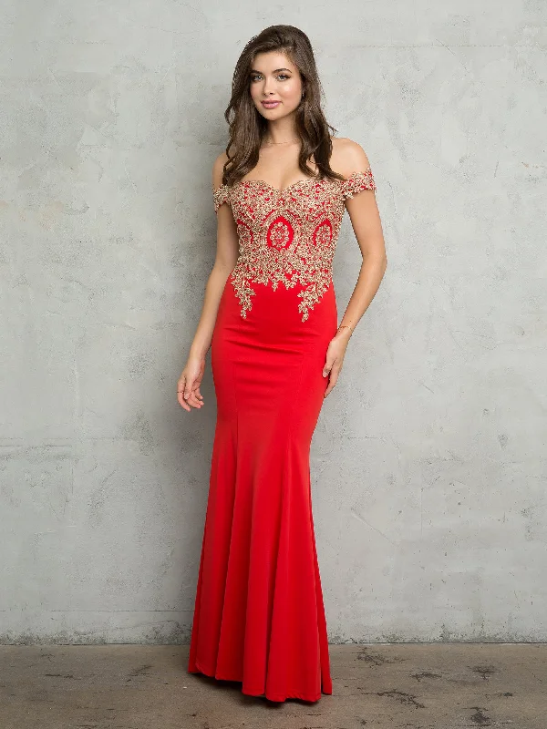 Women's Sweetheart Collar DressesEva Fashion EV5193 Red M Sale