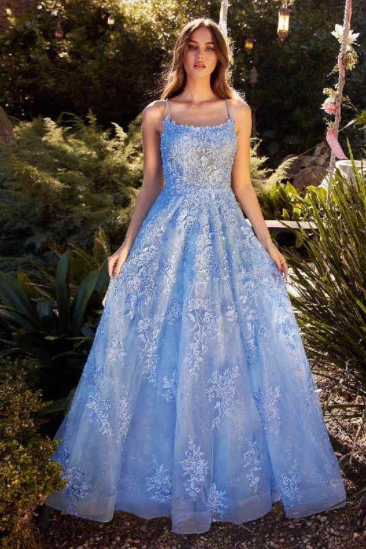 Women's U-Shaped Collar DressesAndrea & Leo A1248 Long Formal A Line Prom Dress