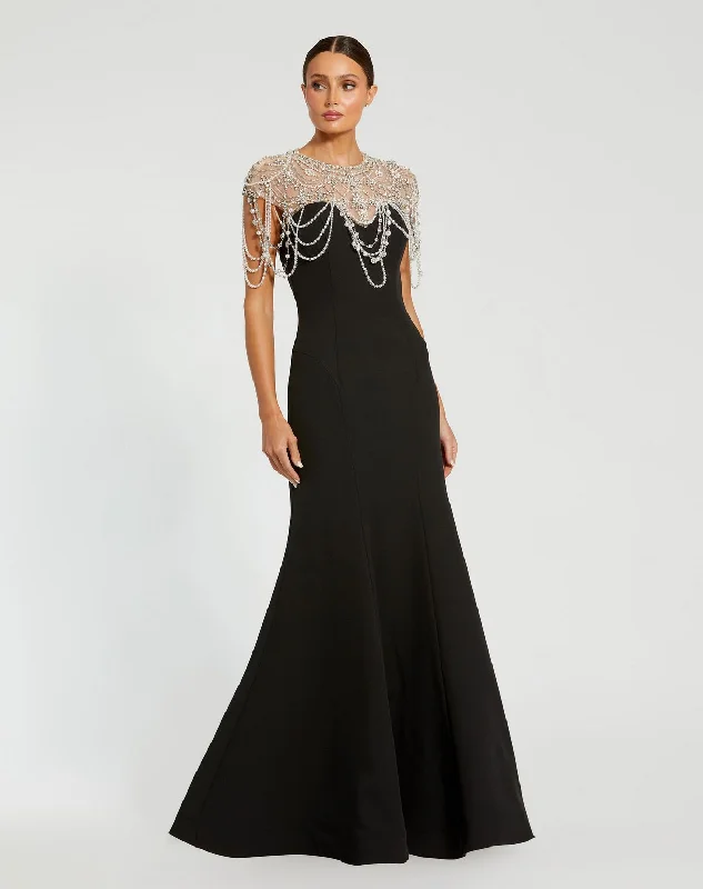 Women's Square-Neck DressesMac Duggal 11775 Beaded Long Mermaid Formal Prom Dress Women's Square-Neck DressesMac Duggal 11775 Beaded Long Mermaid Formal Prom Dress