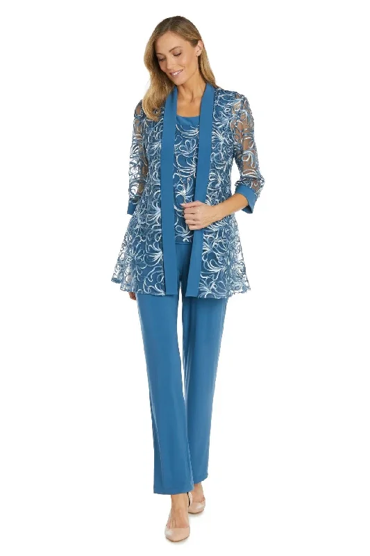 Women's Keyhole Collar DressesR&M Richards 1202 Long Mother of the Bride Pant Suit