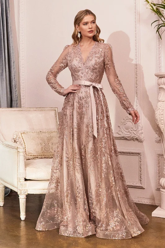 Women's Collarless DressesCinderella Divine CD233C Rose Gold 10 Sale