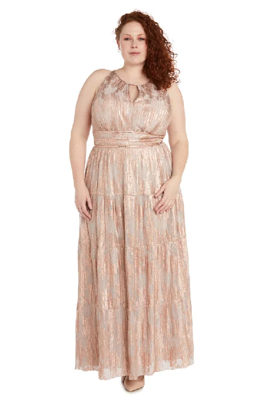 Women's Square Collar DressesR&M Richards 1043W Rose Gold 18W Sale