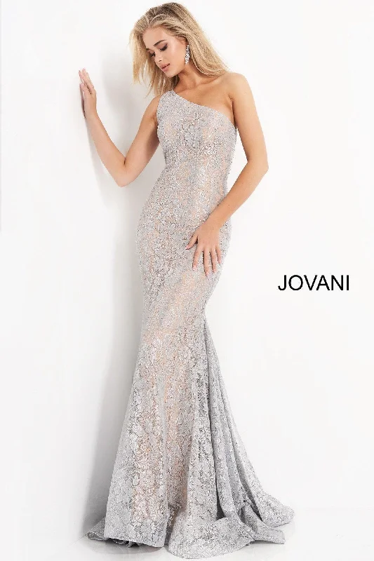 Women's Narrow Collar DressesJovani 00353 One Shoulder Long Prom Formal Lace Gown Sale Women's Narrow Collar DressesJovani 00353 One Shoulder Long Prom Formal Lace Gown Sale
