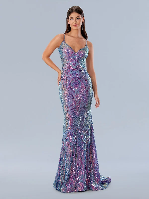 Women's Ruffled DressesStella Couture 24160 Purple 8 Sale