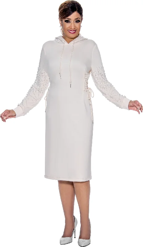 Women's Low-Neck DressesDivine Apparel DCC521X Long Sleeve Hoody Dress