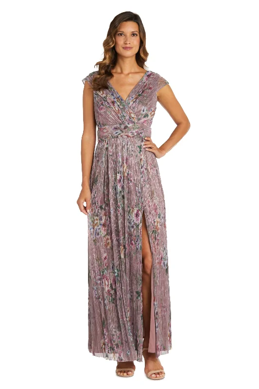 Women's Rounded Collar DressesRose 14 R&M Richards 9366 Long Cap Sleeve Floral Formal Dress Sale Women's Rounded Collar DressesRose 14 R&M Richards 9366 Long Cap Sleeve Floral Formal Dress Sale