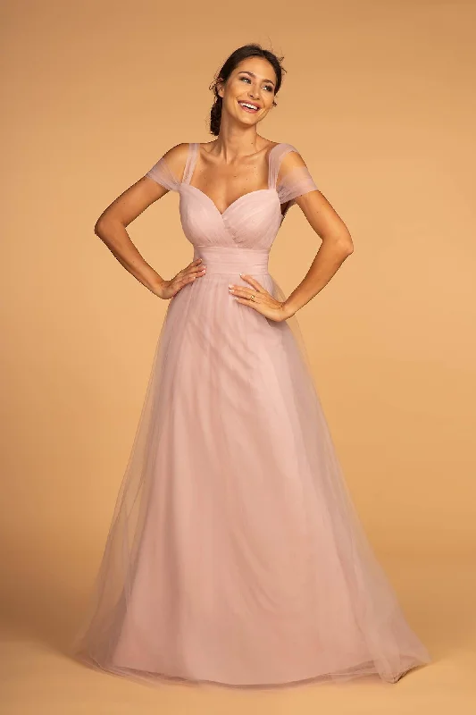 Women's High-Neck DressesMauve L Formal Long Dress Sale