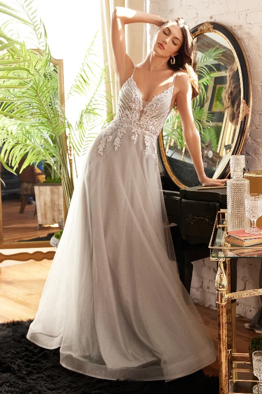 Women's Asymmetrical DressesSilver 8 Cinderella Divine CD874 Strapless Prom Dress Sale Women's Asymmetrical DressesSilver 8 Cinderella Divine CD874 Strapless Prom Dress Sale