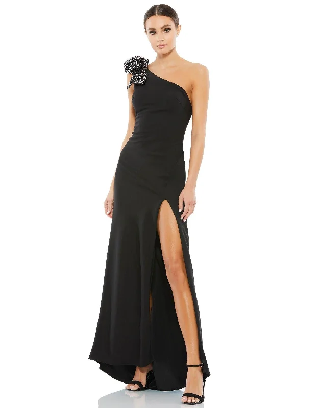 Women's Wide-Neck DressesBlack 10 Mac Duggal 55707 Long One Shoulder Formal Prom Gown Sale Women's Wide-Neck DressesBlack 10 Mac Duggal 55707 Long One Shoulder Formal Prom Gown Sale