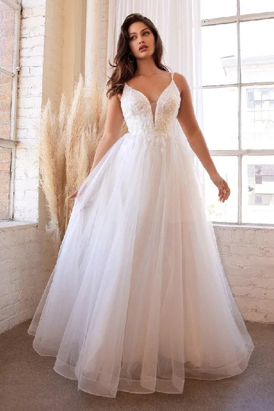 Women's Boat-Back DressesCinderella Divine CD0154W Off White L Sale