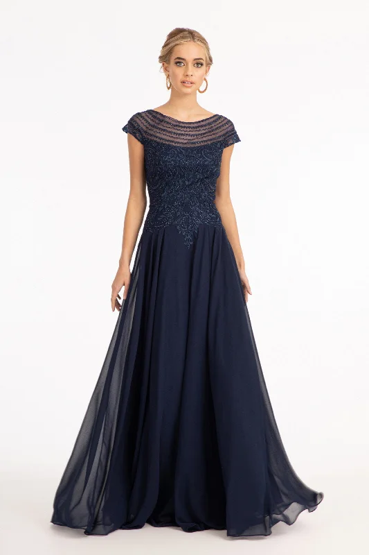 Women's Lapel Collar DressesGLS GL3065 Navy M Sale