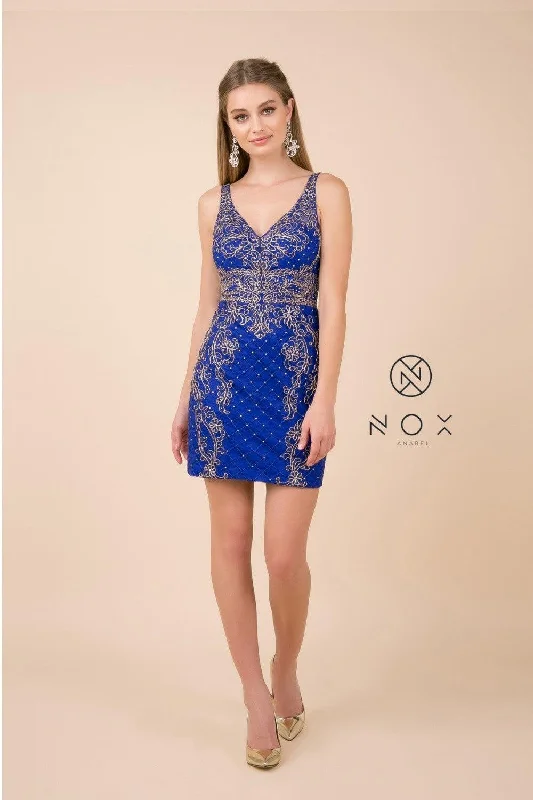 Women's Shawl Collar DressesRoyal S Short Sleeveless Formal Prom Dress Homecoming Sale Women's Shawl Collar DressesRoyal S Short Sleeveless Formal Prom Dress Homecoming Sale