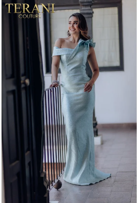 Women's Bodycon DressesTerani Couture 232E1298 Long Pleated Formal Prom Evening Dress Women's Bodycon DressesTerani Couture 232E1298 Long Pleated Formal Prom Evening Dress