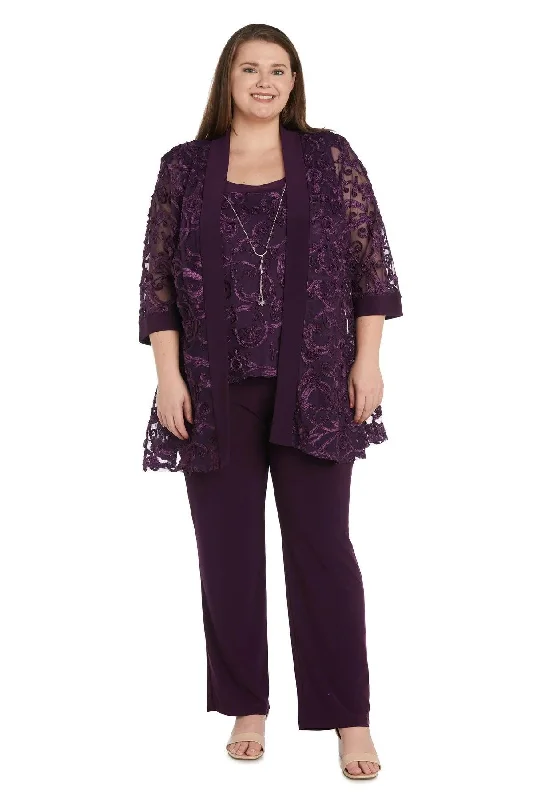 Women's Turtleneck DressesPlum 20W R&M Richards 5012W Plus Size Long Formal Pant Suit Sale Women's Turtleneck DressesPlum 20W R&M Richards 5012W Plus Size Long Formal Pant Suit Sale