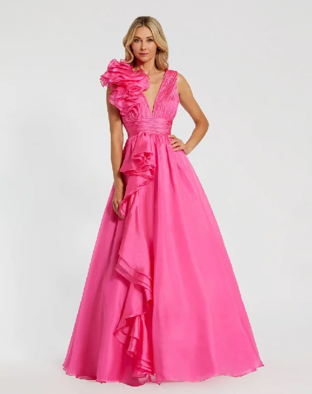 Women's Collarless DressesMac Duggal 48856 Hot Pink 8 Sale