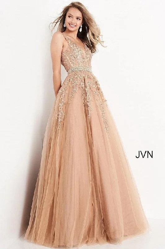 Women's Boat Collar DressesJovani 00925 Gold 20 Sale