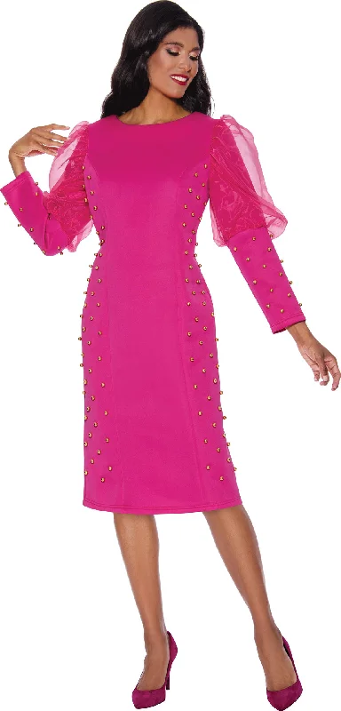 Women's Pleated DressesDivine Apparel SL1791 Long Sleeve Short Formal Dress
