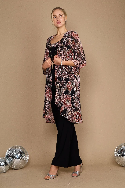 Women's Shawl Collar DressesR&M Richards 9768W BLACK/SPICE 18W Sale
