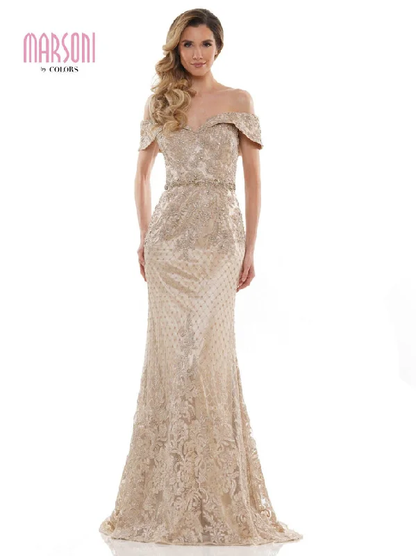 Women's Sweetheart Collar DressesMarsoni 1122 Gold 22 Sale