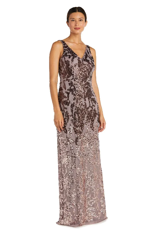 Women's Sweetheart Collar DressesR&M Richards 9131P Long Formal Ombre Dress Sale