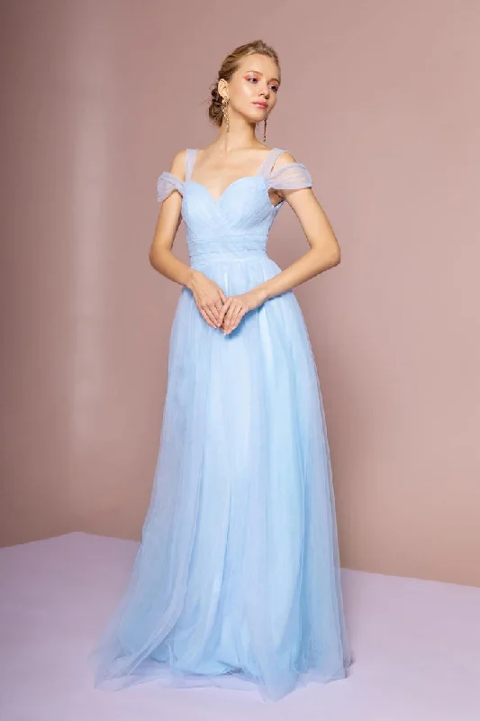 Women's Sweetheart-Back DressesBaby Blue XL Formal Long Dress Sale
