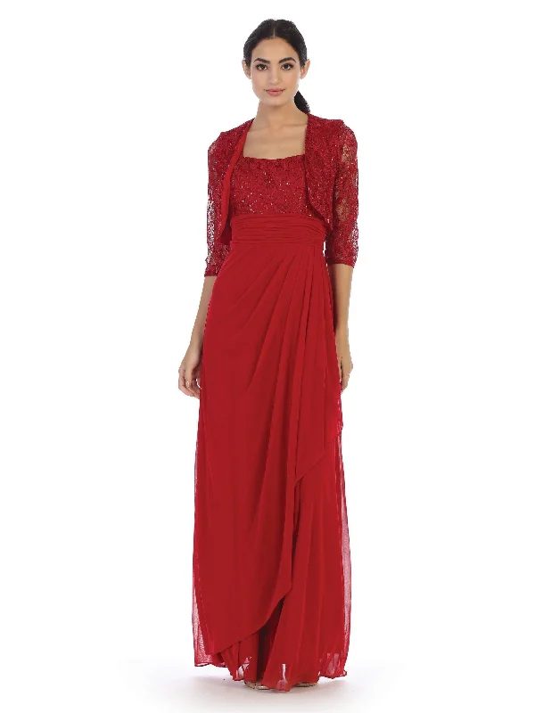 Women's Sheath DressesEva Fashion EV3094 Red XL Sale