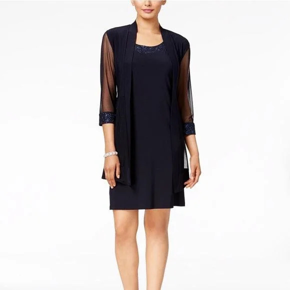 Women's Rounded Collar DressesR&M Richards Short Mother of the Bride Dress Sale