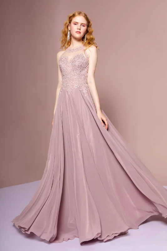 Women's Notched Collar DressesGLS GL2690J Mauve XS Sale