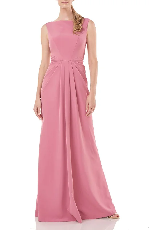 Women's Shawl Collar DressesKay Unger 5517445 Long Sleeveless Pleated Formal Dress